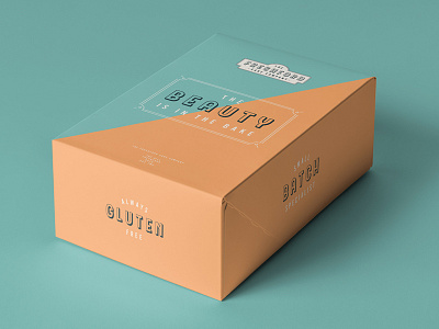 Bakery concept angles bright hipster packaging type