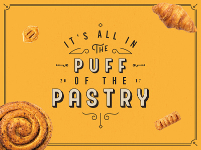 Pastry bakery poster type