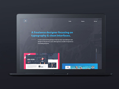 Portfolio updates blue dark portfolio website