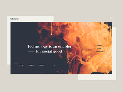 Tech concept drips ink orange website