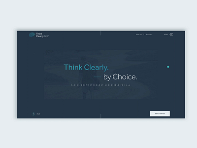 Thick Clearly home animation 2d scroll ui ui ux design