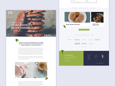 Recipe website food recipe ui website website concept website design