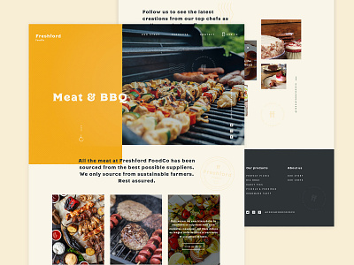 Freshford Foodco artisan concept design food website website design