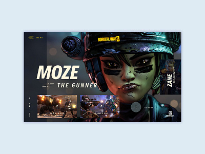 Borderlands 3 borderlands game gameui moze ux uxui videogame webdesign