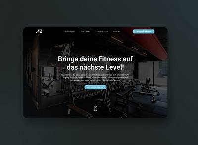 FITGym - GYM Website gym homepage landingpage ui uidesign uiux ux uxdesign website websitedesign