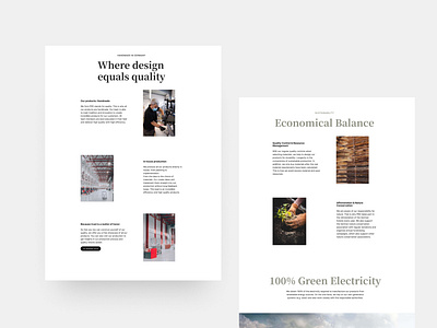 Minimal Webdesign: About Page for an Interior Design Company aboutpage clean design interior design layout minimal ui uidesign ux uxdesign webdesign website