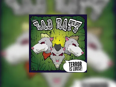 The Lab Ratz : Terror is loose! album cover branding graphic design illustration logo