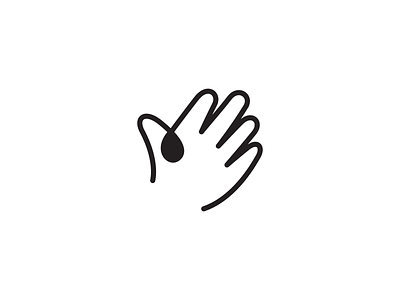 Hand Logo hand illustration logo logo design wip