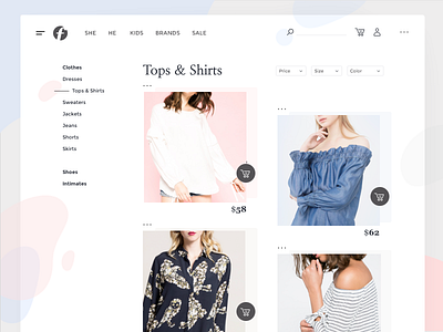 E-commerce Concept. blue clean concept design e commerce flat graphic icon interface light pink web