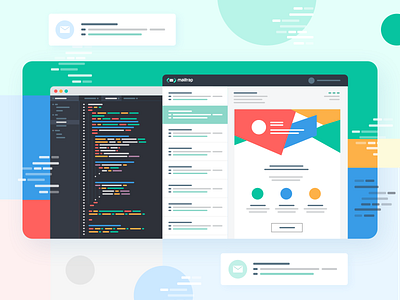 How to create an HTML email that email clients render well blue clean concept design flat graphic green illustration interface light simple ui vivd