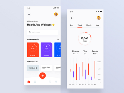 Health App by Imran Molla on Dribbble
