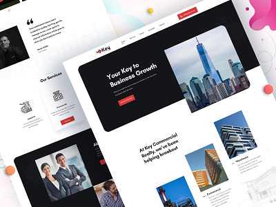 Real Estate Broker Website agency business clean ui clean ui design clean user interface clean website design design homepage illustration landing page landing page design minimal real estate real estate agency real estate website typography ui visual design web website