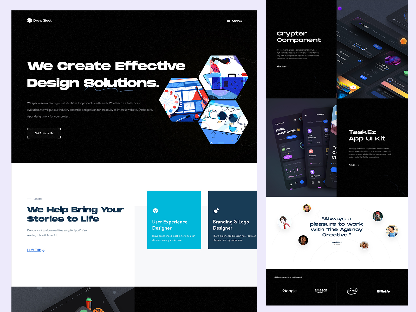 Agency Landing Page Design by Imran Molla for Wavespace - UI/UX Design ...