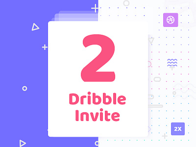 2x Dribbble Invites 2x christmas contest dribbble giveaway illustration invitation invitations invite invites player portfolio