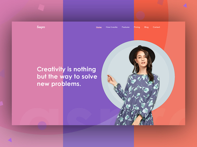 Header Slider Idea clean color design header layout simple slider typography ui ux web website