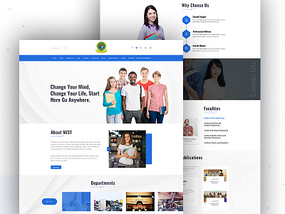 Education - Home page concept admission college course e learning education educational homepage landing page online student template website