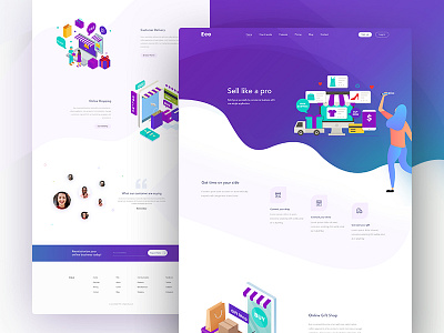 Landing Page bangladesh design e commerce illustration landing landing page online shop online store product shop typography web design website