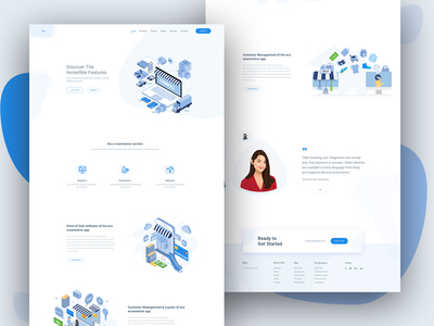 E-commerce Web App Design agency app app landing page bangladesh design e commerce ecommerce illustration interface landing landing page landing page design minimal product shop typography ui web web design website