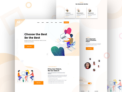 Creative Agency Landing page agency app bangladesh business clean creative creative agency design illustration landing landing page landing page design minimal typography ui ux web web design website website design