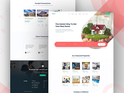 Real Estate Landing Page V1 bangladesh buy sell e commerce ecommence ecommerce design home agent illustration landing page properties property property management property search real estate real estate agency real estate agent real estate branding real estate logo typography ui website design