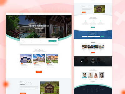 Real Estate Landing Page V2 agency bangladesh ecommence home agent illustration landing page minimal properties property property management real estate real estate agency real estate agent real estate branding typography ui ux web web design website