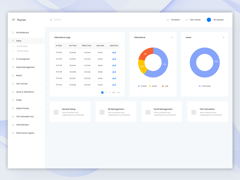 HR & Payroll Dashboard - Wireframe analysis bangladesh clean dashboard design desktop employees flat graphs interface minimal search statistics tables ui ux web web design white wireframe