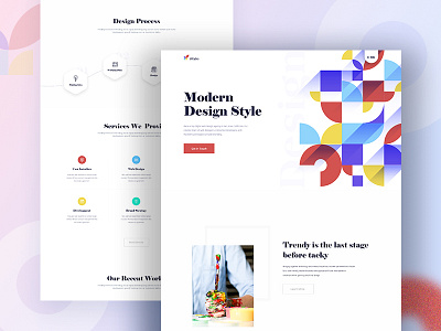 Design Agency - Homepage agency agency landing page bangladesh color design design agency digital dribbble futuristic ui homepage landing page minimal trend trend 2019 typography ui design ux design web web design website