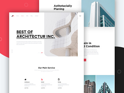 Architecture website agency architecture architecture design architecture website clean ui design clean user interface clean website creative home page landing page landing page design minimal property real estate typography ui design web web design website website design company