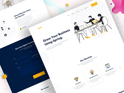 Design Agency - Homepage V6 2019 trend agency agency landing page business clean ui clean ui design clean user interface clean website design creative homepage landing landing page minimal trendy design typography ui visual design web web design website