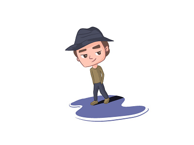 The Cool Man Character Illustration adobe photoshop art character design cute cute illustration design digital paint human illustration illustration art man procreate procreate art vector illustraiton