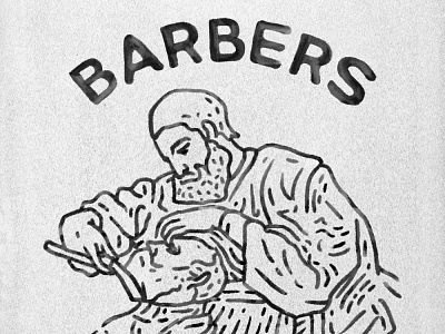 Barbers andreesalazar art digital babers barber logo barbero drawing illustration