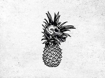 ｐｉｎｅａｐｌｅ ＆ ｓｋｕｌｌ andreesalazar digitalart drawning illustration macintosh peru texure wacom