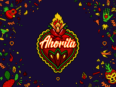Ahorita | Mexican Cuisine chilli cuisine heart hot kvachi logo mexican mexican restaurant nachos