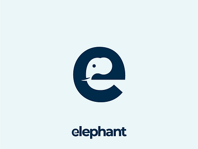 Elephant! Lettermark made for fun :-))