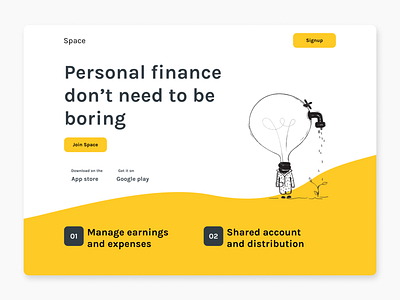 Space - personal finance cards ui concept design experience figma figmadesign ui ux