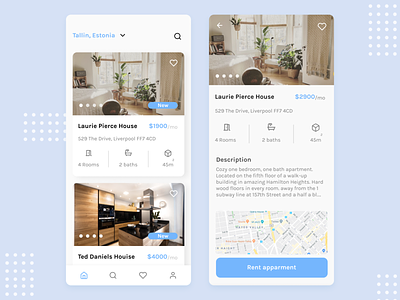 Pagus - Find your apartment and pay your rent android appdesign ios mobile property realestate rent ui ui design uiux