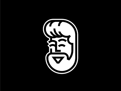 Personnal logo beard character character design illustration logo personal branding portrait vector illustration