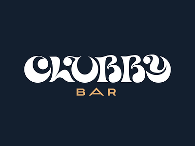 Clubby Bar 2 bar branding bubble curvy custom customtype drink gin lettering logo quebec rocks type typeface typogaphy vodka wave whiskey