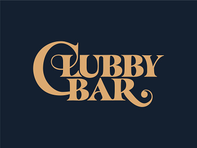 Clubby 1 bar black classic classy custom font golden heavy ligature ligatures logo logotype music neo classic piano serif type typeface typogaphy whiskey