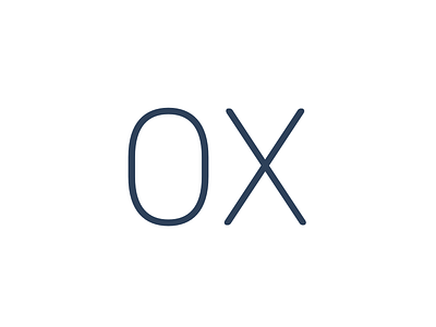 OX - Brand Exploration brand branding design lettermark logo ox type typography