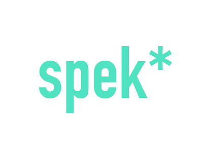 Spek - Logo Exploration