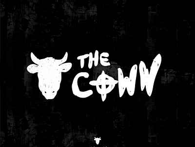 the coww animal company concept cow design illustration logo rustic vintage