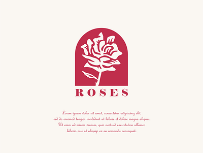 Roses artnoise design flower identitiy logo logodesign rosemary roses