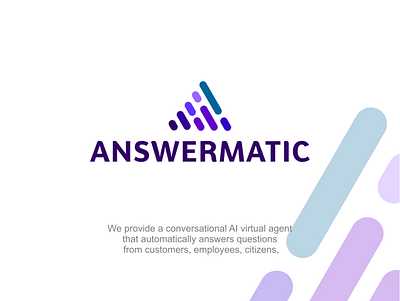 Answermatic artnoise branding company company logo concept design digital logo logo design ui