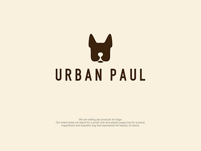 Urban Paul animal company design dog dog logo dribbble head minimalistic simple simple clean interface