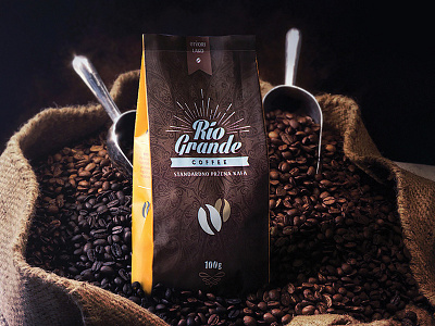 Rio Grande Coffee brand logo packaging