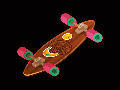 Skate banana longboard skate wood