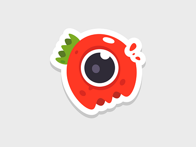 Tomato Monster monster sticker tomato