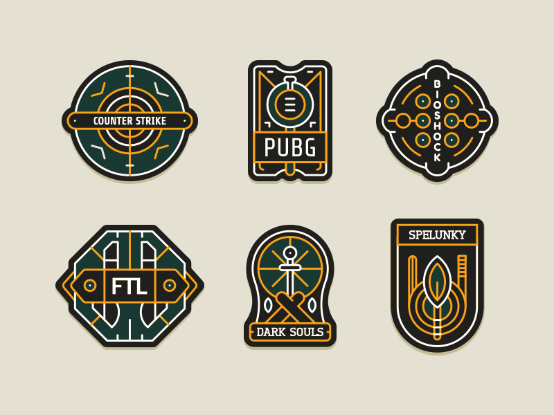 Game Badges badges cs ftl games icons pubg