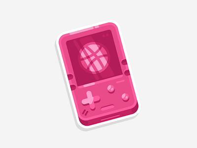 PocketDrib dribbble game sticker stickermule